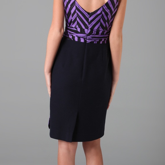 Milly Marcela Silk Combo Dress NWT 6 - Picture 7 of 7